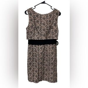 NWT Eva Franco Anthropologie Women's Lace Floral Midi Sheath Dress Sz 6